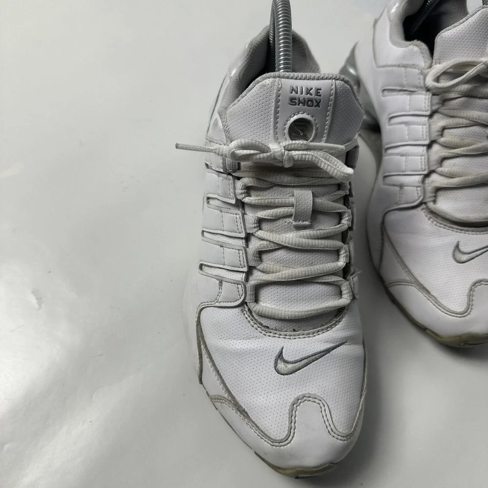Nike Shox NZ SL White Silver Womens Running Shoes 9.5 Sneakers 366571-111 Retro